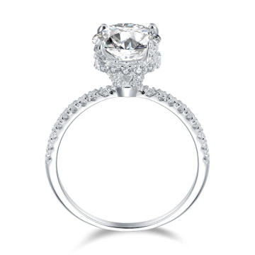 Engagement Ring Diamond 2.42CT T.W. 14K White Gold